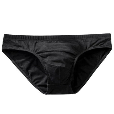 

HEVIRGO Adult Man Briefs Stretchy Breathable Solid Color Male Underwear for Daily Life