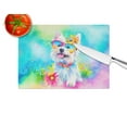 thumbnail image 4 of Westie Hippie Dawg Glass Cutting Board Large 12 in x 15 in, 4 of 5