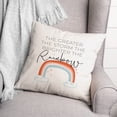 thumbnail image 2 of Creative Products The Greater the Storm the Brighter the Rainbow 18x18 Spun Poly Pillow, 2 of 2