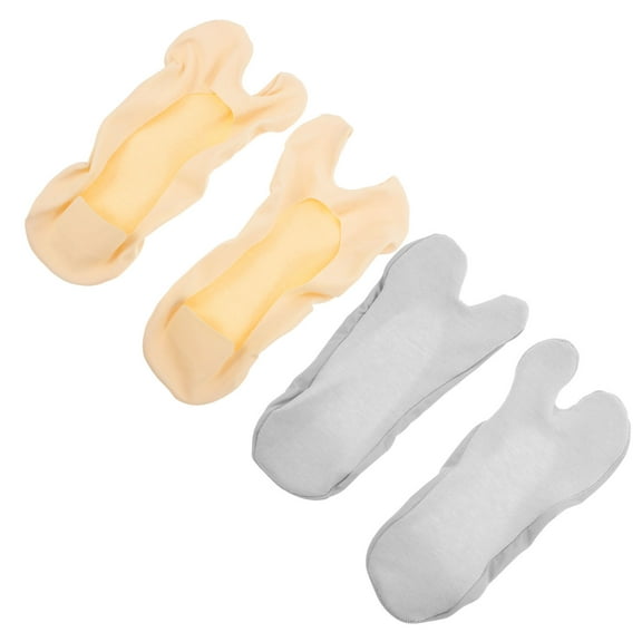 OULII 2 Pairs Invisible Socks for Women Assorted Color Minimalist Ultra-Thin for Social Events