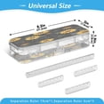 thumbnail image 3 of Plastic Pencil Box Large Capacity Pencil Boxes Clear Boxes with Snap-Tight Lid Stylish Office Supplies Storage Organizer Box Yellow Sunflower Pattern, 3 of 7