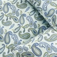 thumbnail image 5 of Superior Paisley Flannel Cotton Duvet Set, California King, Light Blue, 5 of 7