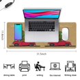 thumbnail image 5 of Washable Mouse Pad,Funny Christmas Snowman Rectangle Non-Slip Rubber Base Mousepad for Laptop Office Mouse Mat for Gaming Wireless Mouse (31.5x11.8in), 5 of 7
