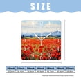 thumbnail image 2 of 12 Inch Wall Clock Battery Operated Square Clock Decorative for Office, Kitchen, Outdoor, Living Room，Oil Painting Red Flowers Colorful Design, 2 of 4