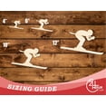 thumbnail image 3 of Unfinished Wood Skier Shape 5" / 1/8", 3 of 3