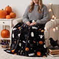 thumbnail image 5 of Darzheoy Halloween Throw Blanket, Soft Cozy Printed Flannel Decorative Blanket, Plush Warm Lightweight Reversible Throw Blanket, Halloween Blanket for Bedroom, Living Room, 5 of 7