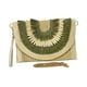 thumbnail image 3 of Bolso bohemio tejido a mano con cadena de metal para el hombro, ideal para salidas diarias. Beige, 3 of 9