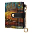 thumbnail image 2 of Small Wallet For Women Bifold Leather Pocket Coin Credit Card Holder With RFID Blocking Outdoor Café at Night, 2 of 6