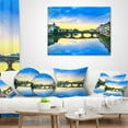 thumbnail image 3 of Designart Carraia Medieval Bridge on Arno River - Beach Photo Throw Pillow - 16x16, 3 of 4