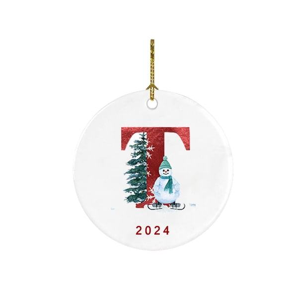 Coche Decoraciones de Navidad 2025 Nuevo 26 Carta de Navidad Muñeco de Nieve Colgante de Navidad - Colgante de Coche de Acrílico Santa Navidad Muñeco de Nieve Decoraciones