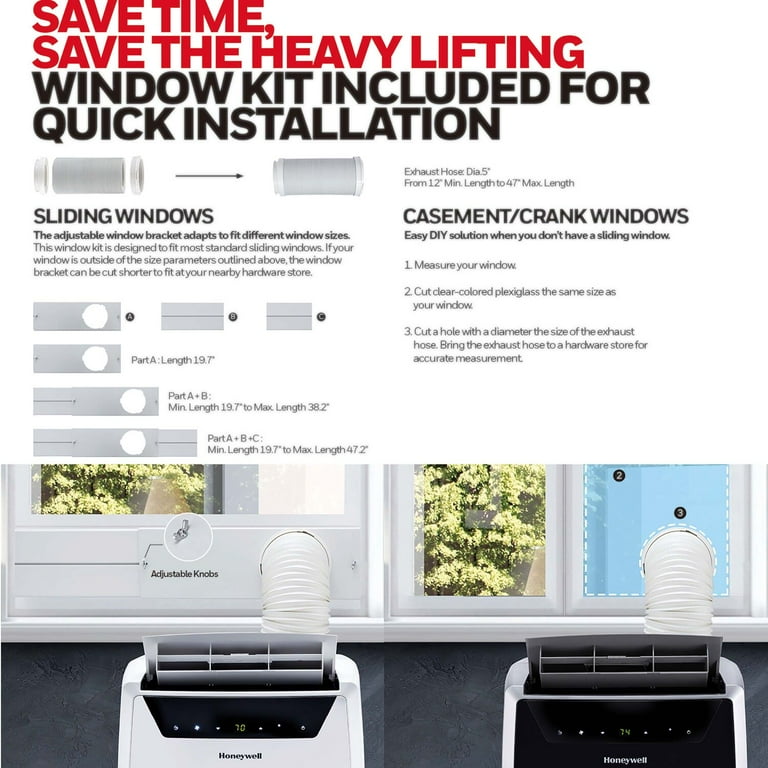 Honeywell 9000 BTU (14,000 BTU ASHRAE)700 sq. ft. Portable Air