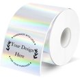 thumbnail image 1 of shiyou-Square Thermal Labels Stickers 2" x 2", Holographic Silver Thermal Stickers Labels, Glitter Self-Adhesive Direct Thermal Label for Small Business, 1 of 4