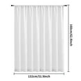 thumbnail image 6 of Linen Curtains for Living Room 2Panel Set Rod Pocket Light Filtering Privacy Neutral Semi Sheer Flax Linen Curtains Rustic Farmhouse Boho Decor Cotton Textured Gauze Drapes 52x63 Inch, 6 of 9