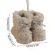 thumbnail image 2 of Adornos Navideños de Peluche con Forma de Mini Botas y Lazo para El Árbol | Adorable Decoración Navideña para Árboles de Navidad - Paquete de 10, 2 of 6