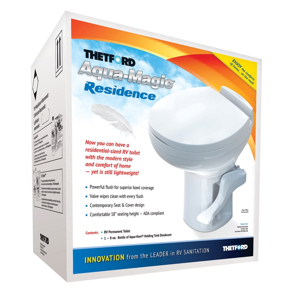 Thetford Aqua Magic Residence Rv Toilet High Profile White PN 42169