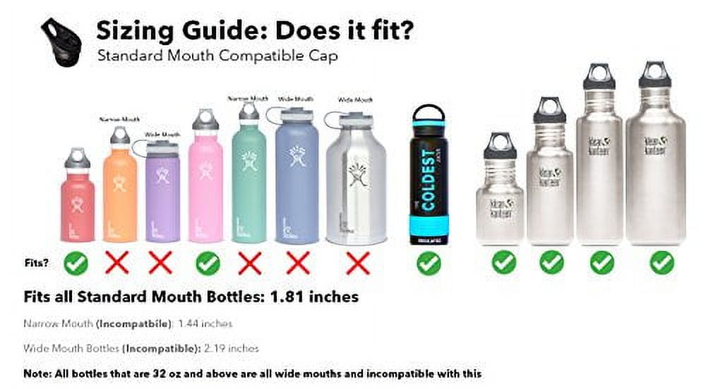  COLDEST Sports Water Bottle - 3 Lids (Chug Lid, Straw Lid,  Handle Lid) Tumbler with Handle on Lid Water Bottles Cup Vacuum Insulated Stainless  Steel, Fits Cirkul Lid (26 oz, Forever