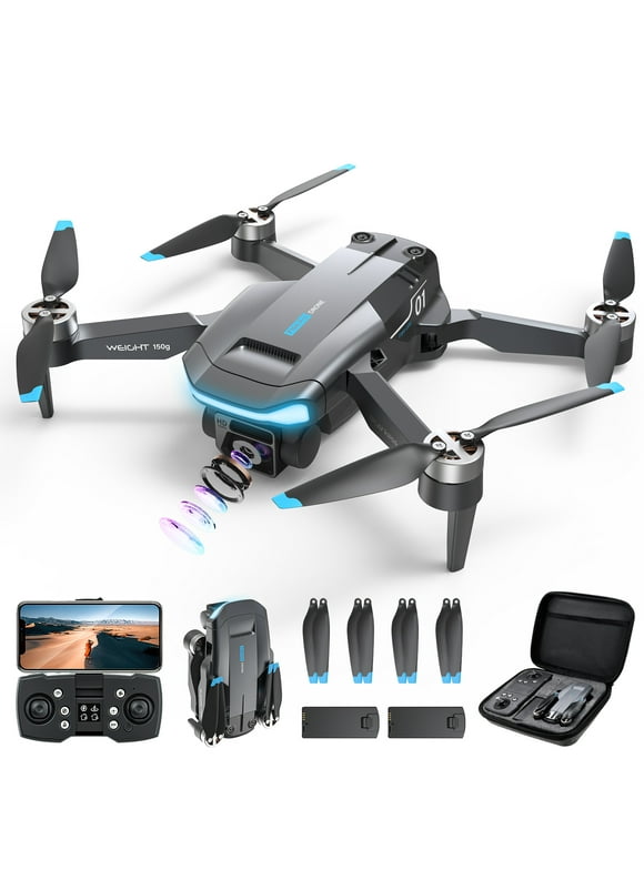 GPS Drone F194 with Camera for Adults 4K , AUOSHI Foldable Drone for Beginners with Auto Return Home, Optical Flow Positioning, Follow Me, Brushless Motor, 2 Batteries