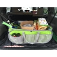 thumbnail image 5 of Waterproof Trunk Organizer Heavy Duty Cargo Bag Large Tarpaulin Gym Duffel High Quality Laundry Bag Closet Organizer Bag Market Grocery Bag Beach Picnic Tote Bag Fit Truck SUV & Car Lime Green/Silver, 5 of 12