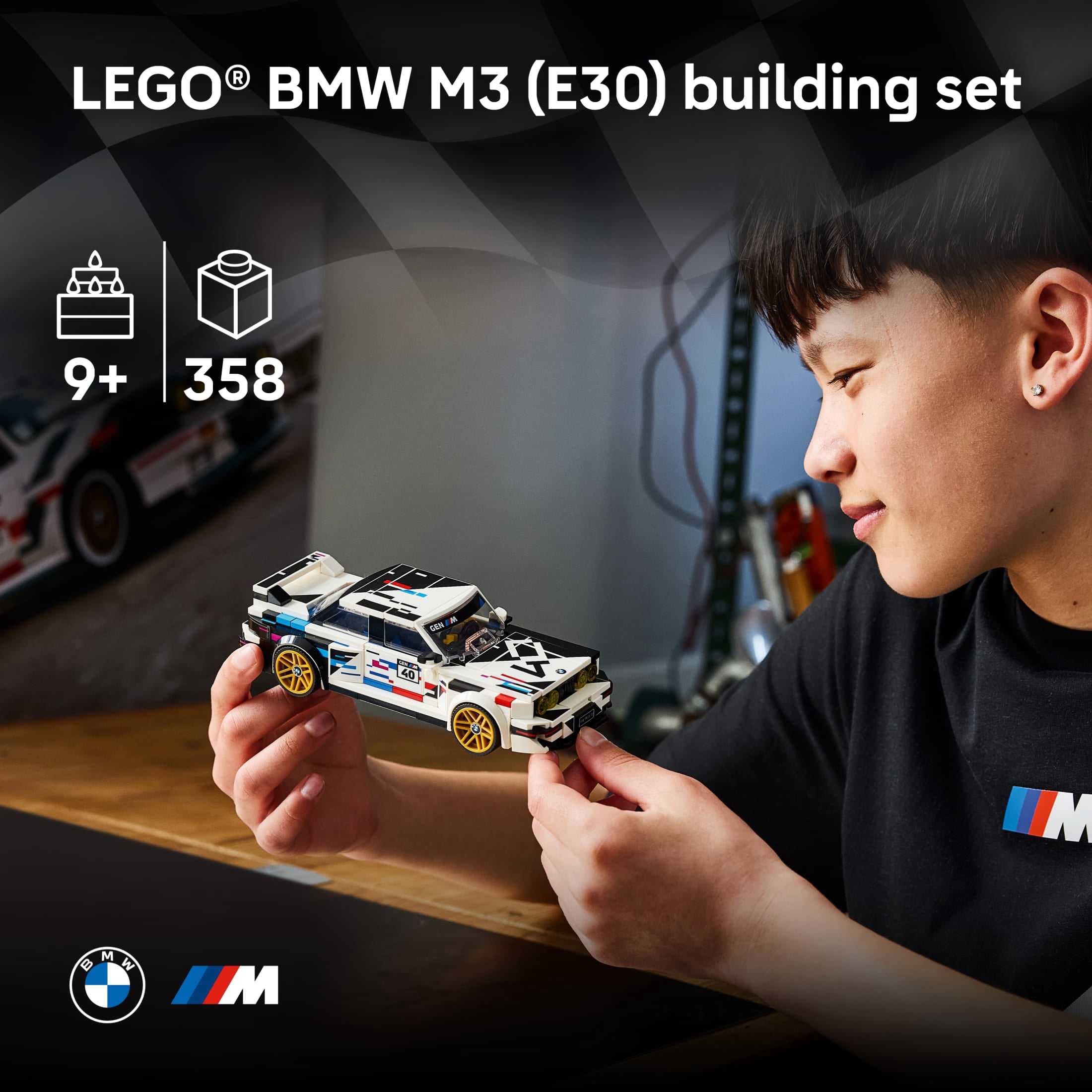 LEGO Speed Champions BMW M3 (E30) - Building Toy for Boys & Girls, Ages 9+ - Toy Car for Kids with Detailed Features - Gift for Birthdays - 77263