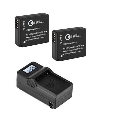 UPC: 0192223145863 | 2 Pack DMW-BLG10 Lithium-Ion Rechargeable Battery Pack (7.4V 1000mAh) and Compact Smart Charger Kit