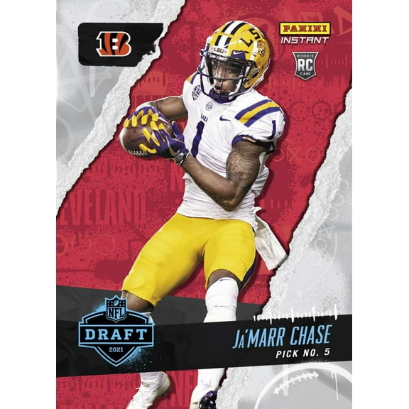 NFL 2021 Instant Draft Night Football   Ja'Marr Chase Trading Card