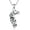 04-half skull, variant on Skull Necklace 925 Sterling Silver Skull Skeleton Pendant Necklace Retro Jewelry Gifts for Her Women