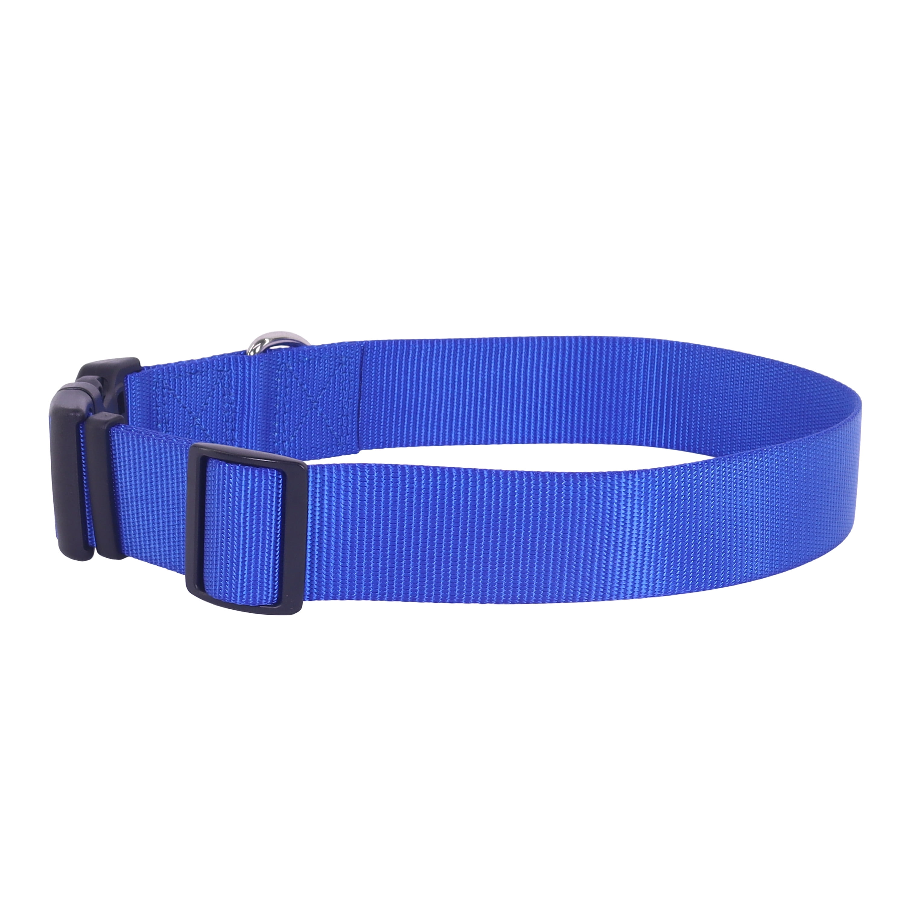 Pet Attire by Coastal Large 18-26" Blue Adjustable Buckle Dog Collar, Large Adjustable Collar