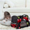 thumbnail image 7 of Cherry Fabric 900D Oxford Cloth Dog Carrier Bag with Sherpa Base & Nylon Webbing, 17x10x11.8 Inches, Pet Travel Crate for Small Dogs - Durable & Comfortable, 7 of 7