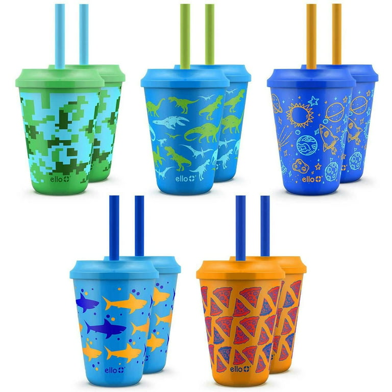 Simply Kids Tumblers With Straw 8pk - Multicolour, Kitchenware