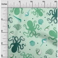 thumbnail image 2 of oneOone Rayon Mint Green Fabric Sea Sewing Material Print Fabric By The Yard 56 Inch Wide, 2 of 4