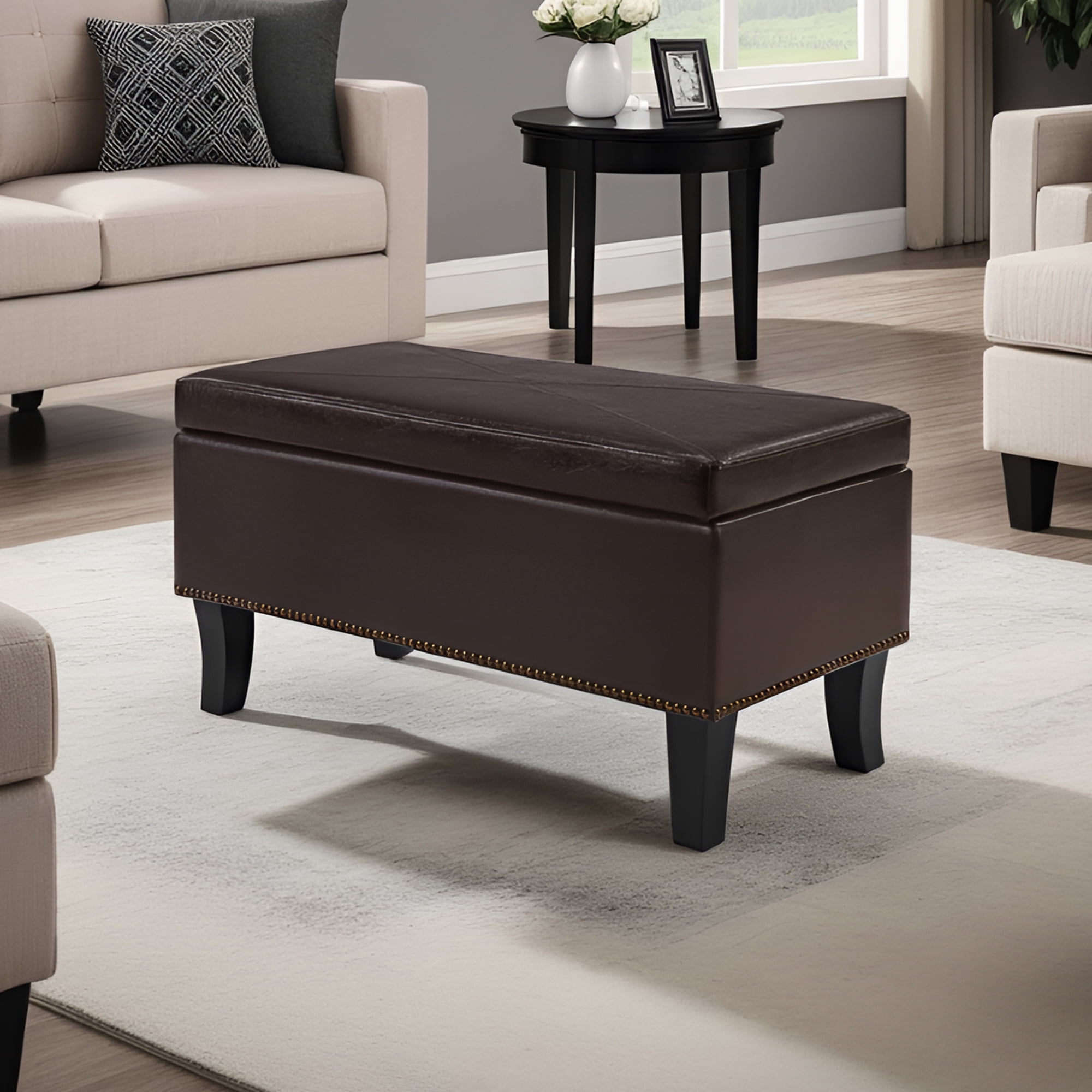 Convenience Concepts Designs4Comfort Winslow Storage Ottoman Bench