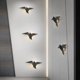 thumbnail image 2 of Lámpara de pared LED con forma de pájaro y espejo cruzado, sencilla y creativa, para escritorio, lámpara de ambiente de modelado de pared, lámpara de pared para sala de estar, dormitorio y mesita de, 2 of 5