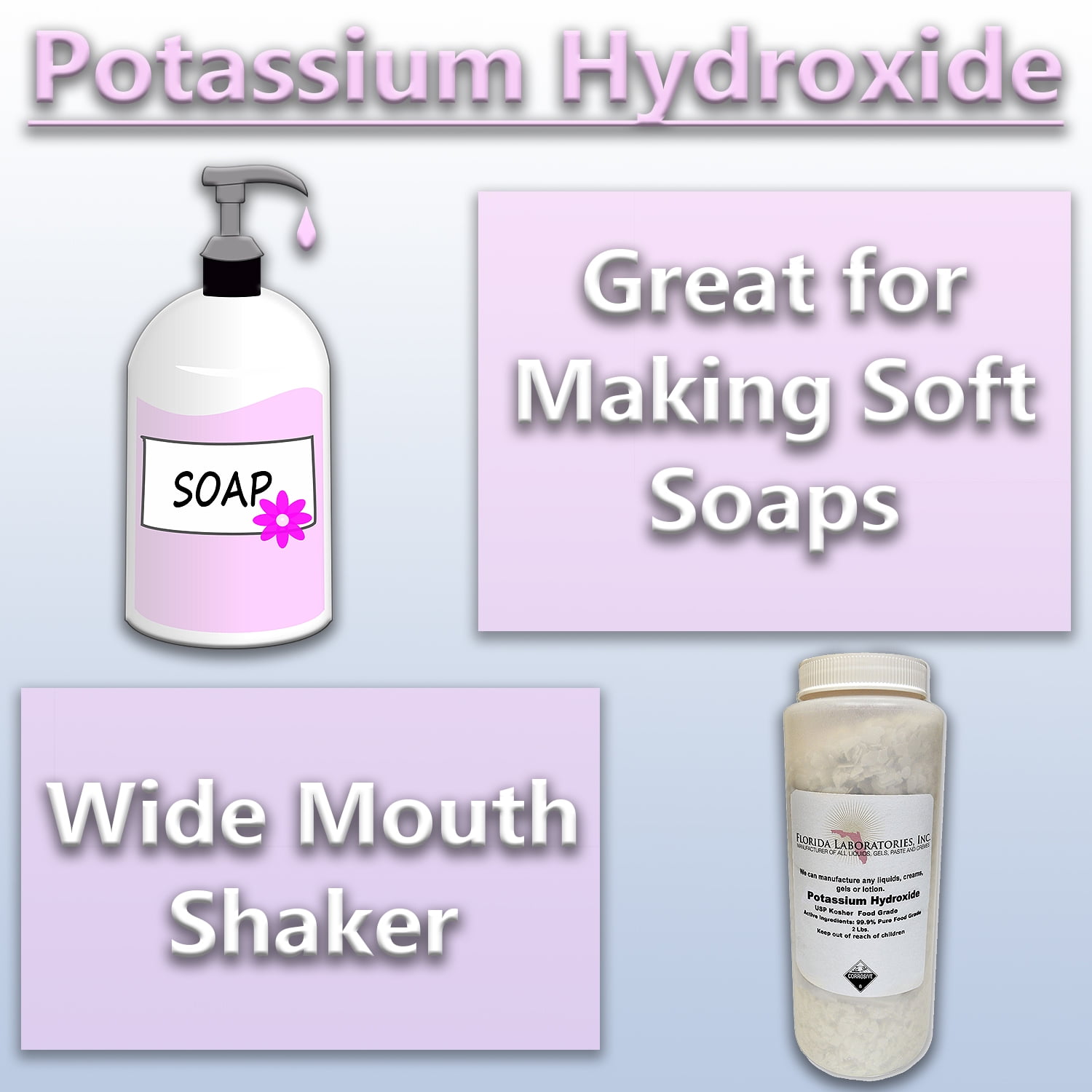 90 Pure Potassium Hydroxide Caustic Potash for Organic Soap Making 2