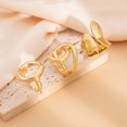 thumbnail image 3 of Yoyauz Women's Stackable Rings, Yellow Gold Plated 18K Open Stacked Knuckle Ring Set with Adjustable Thick Seal Rings, Perfect for Gifting, 3 of 5