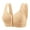 Beige, variant on Front Closure Bra Hides Back Fat Full Back Coverage Bra with Shapewear Plus Size Push Up Sports Bra