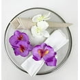 thumbnail image 3 of Fennco Styles Handmade Double Moth Orchid Decorative Napkin Rings, Set of 4 - Ivory Flower Napkin Holders for Dining Table, Banquet, Wedding, Holiday Décor and Special Event, 3 of 7