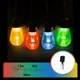 thumbnail image 1 of Luces solares burbuja S 10 m negro 20 LED RGBY 50 cm 8 funciones IP65, 1 of 1