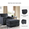 thumbnail image 4 of Signature Design by Ashley Contemporary Altari Ottoman Chenille Slate, 4 of 5