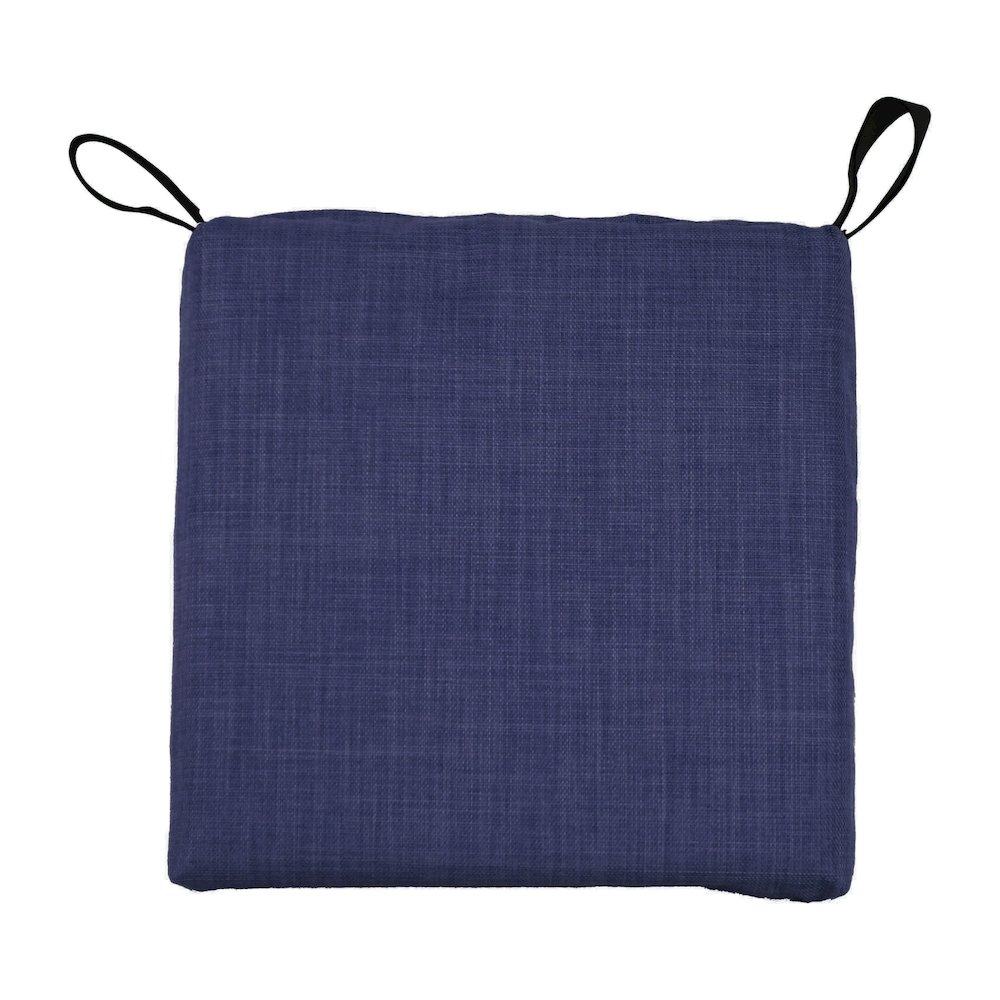 Blazing Needles 16-inch Spun Polyester Solid Outdoor Square Chair Cushions (Set of 6)
