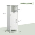 thumbnail image 2 of Gymax Bathroom Floor Storage Cabinet Free Standing w/ Single Door Adjustable Shelf, 2 of 9