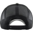 thumbnail image 4 of PU Leather Mesh Back Snapback Adjustable Baseball Cap, 4 of 6