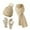 A-Beige165, variant on Bibifish 3 PCS Scarf Hat Gloves Sets For Women Winter Knitted Hat Scarf And Glove Sets Fleece Lined Cold Weather Outdoor Thermal 3 PCS Sets