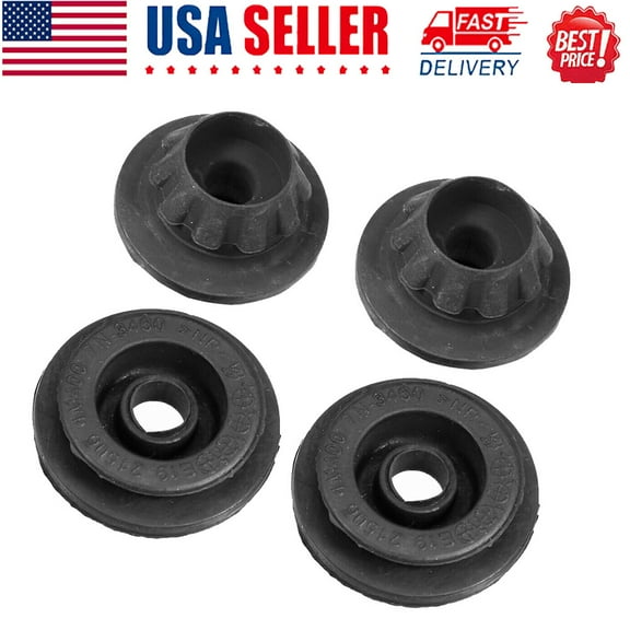 4 Set Radiator Mount Bushing Upper Lower 21506-4M400/21507-4M400 Fit For Nissan