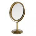 thumbnail image 3 of 3x 3-inch Magnification Tabletop Two-sided Swivel Vanity Mirror Beauty Cosmetic Mirror For Travel - Bronze QGS, 3 of 5