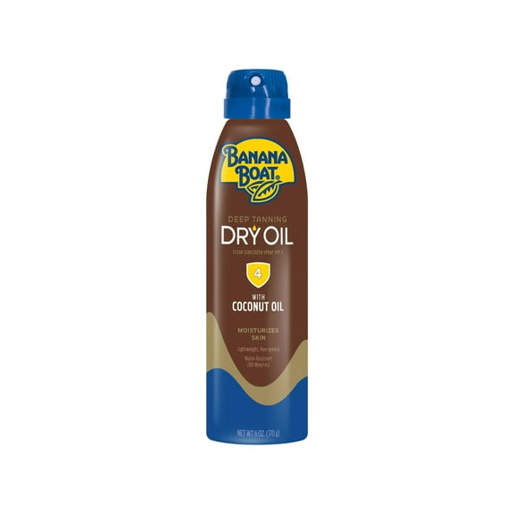 Banana Boat UltraMist Deep Tanning Dry Oil - SPF 4 - 6oz (Pack of 1)
