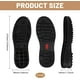 thumbnail image 2 of 1 par de suelas de goma de repuesto para zapatos, un par de suelas antideslizantes resistentes al desgaste para zapatos de cuero, color negro., 2 of 6