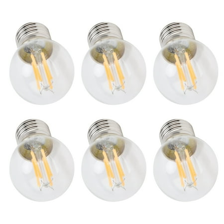 

LED Filament Lamp Dimmable E27 LED Bulb 6PCS For Living Room For Home For Bedroom For Dining Room