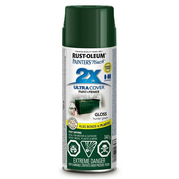 Painter's Touch 2X Ultra Cover Spray Paint - Gloss Hunter Green