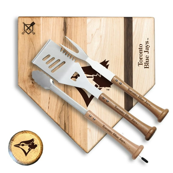 Baseball BBQ Toronto Blue Jays 12'' Silver Slugger Combo Set