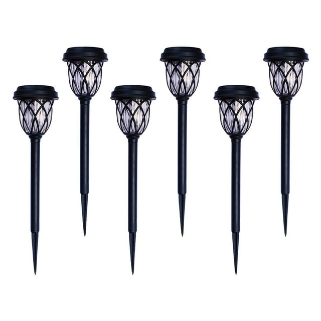 6 paquetes de luces solares para exteriores, impermeables, para paisaje, luz nocturna y jardín. Luz blanca